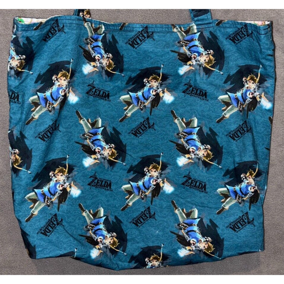 Nintendo The Legend of Zelda Link Handmade Reversible Tote Bag - Picture 4 of 16